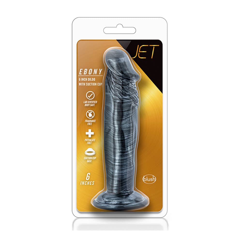JET EBONY Дилдо, черно