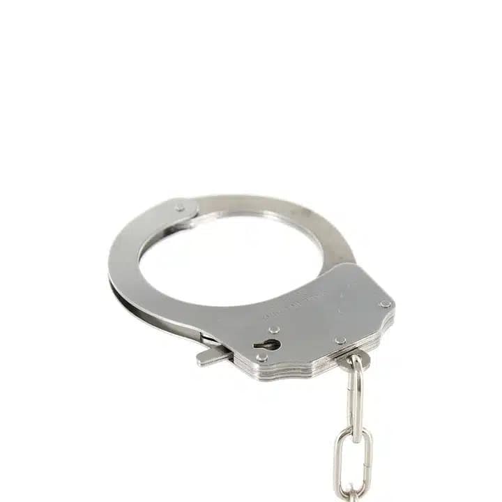 TOYJOY Метални белезници с пух, зебра